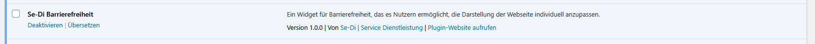 Plugin aktiviert